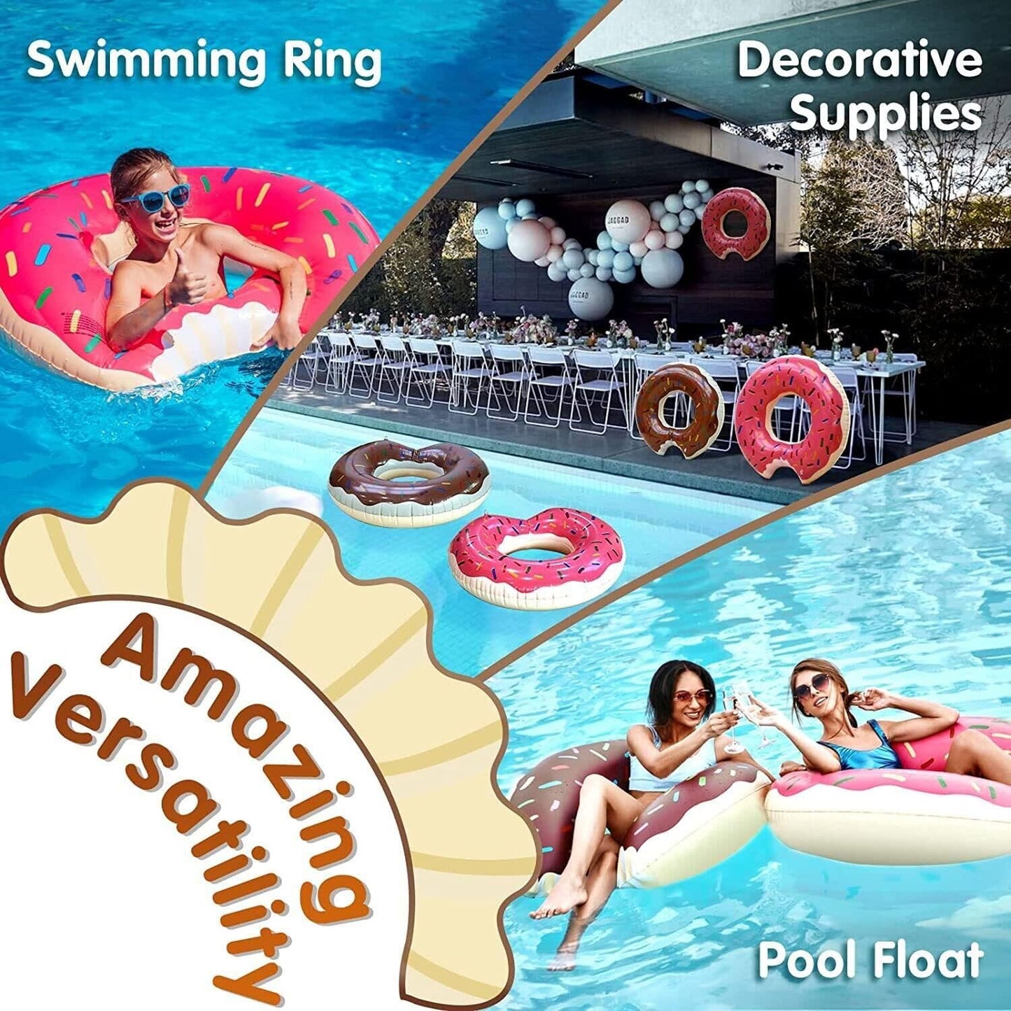 Donut Tube & Ring for Beach & Pool